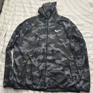 Nike Camouflage Windbreaker Black and Gray